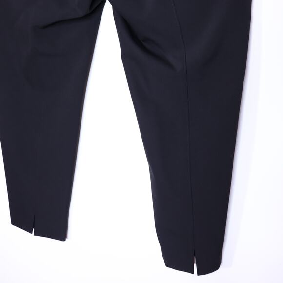 LAFAYETTE 148 Stretch Pull On Pant Black High Rise Slit Casual Women's XL/16 - Picture 6 of 8